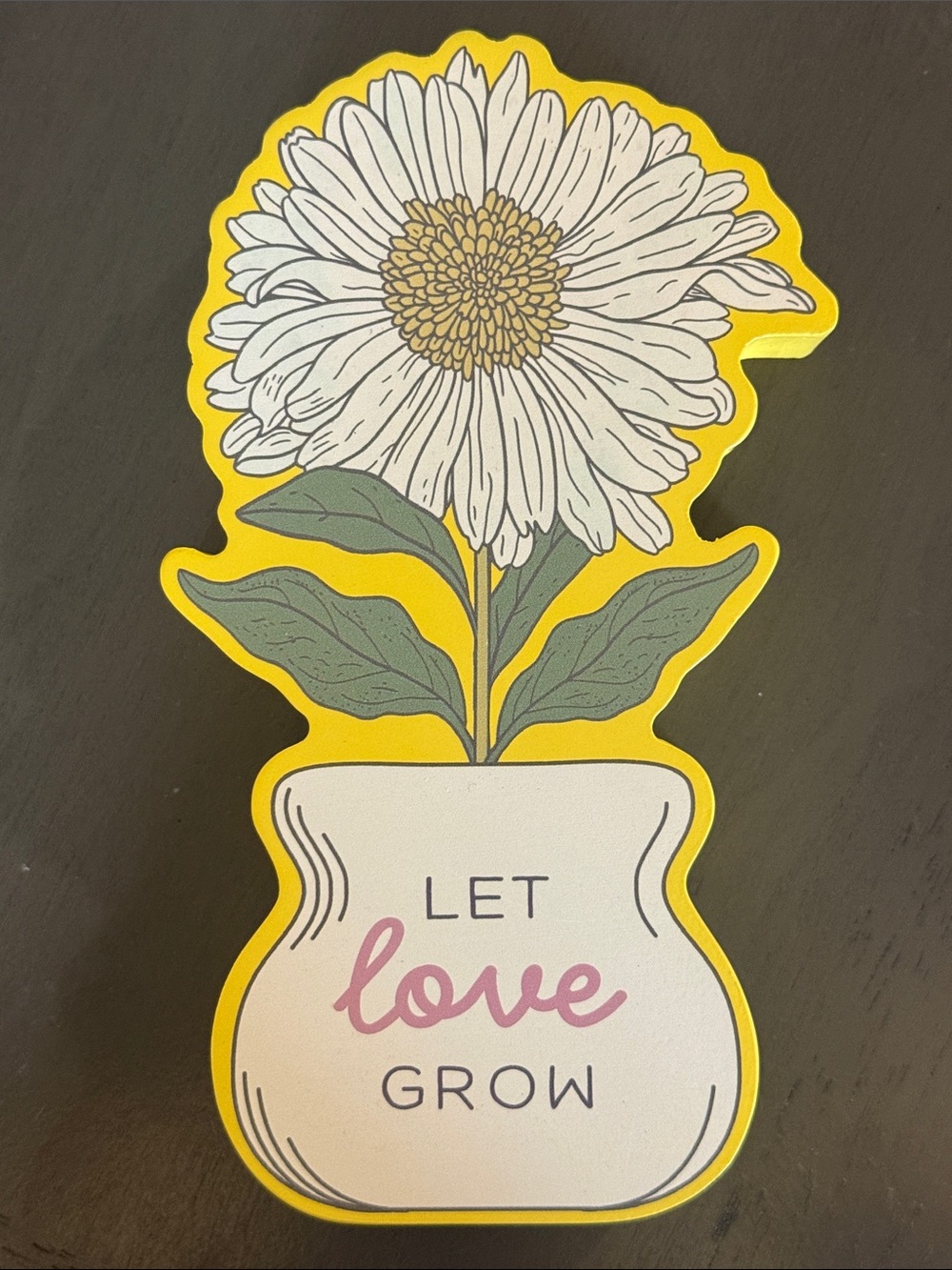 🌻 Belle Maison Let Love Grow Table Sign NWT